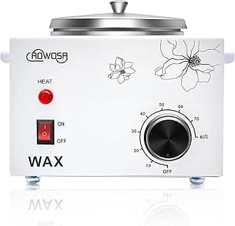 Single Wax Warmer Professional Electric Wax Heater Machine for Hair Removal, Large Waxing Pot Paraffin Facial Skin Body SPA Salon Equipment with Adjustable Temperature Set