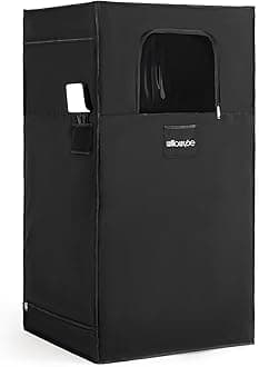 WILLOWYBE Portable Infrared Sauna for Home with 6 Heating Plates, Sauna Tent, Foot Heating Pad and LED Warm Light, Dry Infrared Sauna Box for Full Body, Personal Home Spa