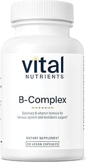 Vitamin B-Complex - Vegan High-Potency Methylated B Complex Vitamins - B Vitamins Support Energy Production, Metabolism, and Heart Health* - Gluten, Dairy, Soy Free - 60 Capsules