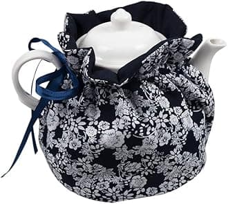 Tea Pot Cozies, Cotton Vintage Floral Teapot Dust Cover Tea Cosy, Kitchen Home Decorative Tea Pots Cozy with Insulation Pad for Housewife, Friend, Mom
