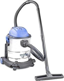 Hyundai HYVI2512 1200 Watt 3 in 1 Multi Purpose 25 Litre Wet & Dry, Huge 16KPA Suction, Plus Blower Electric Vacuum Cleaner, Stainless Steel Tank, Bag-Less Options, Blue, Silver, 20
