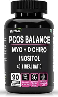 PCOS Balance Supplement 40:1 Ratio 2000mg Myo-Inositol to 50mg D-Chiro-Inositol (90 Capsules)