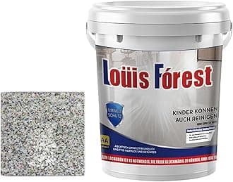 Epoxy Colored Sand Floor Paint, Epoxy Colored Sand Self Leveling Coating, Louis Forest Epoxy Floor Paint, for High Gloss Marble Effect Garage Coating (Colourful Gray)