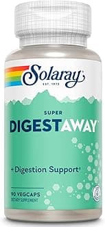Super Digestaway Digestive Enzymes - Pancreatin, Papain, Ginger, Pepsin, Betaine HCl, Aloe Vera, and More - Digestion & Nutrient Absorption Support - Lab Verified - 90 VegCaps