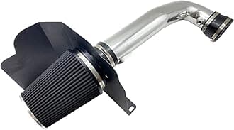 MOOSUN Cold Air Intake Kit W/Filter High Performance for 2014-2020 Chevy/GMC/Cadillac (Silverado 1500, Suburban, Tahoe, Sierra 1500, Yukon, Yukon Denali, Escalade) V8 5.3L 6.2L (Silver & Black)