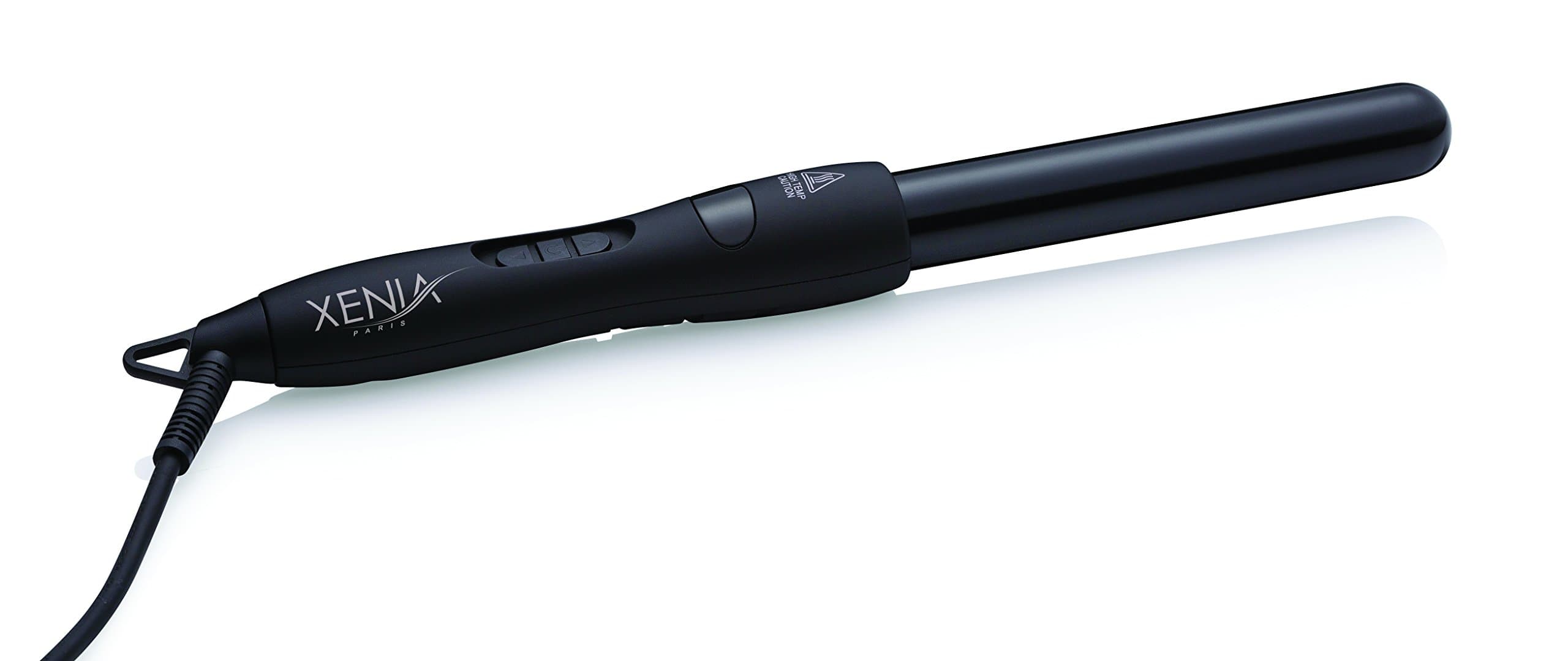 Xenia Paris Ceramic Clipless Curling Iron with Glove