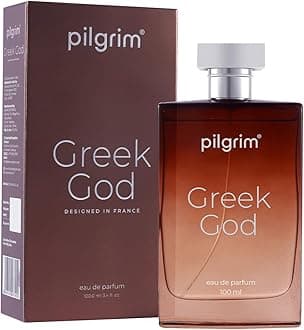 Pilgrim Greek God Eau de Parfum for Men | Long Lasting With Smoky Cedarwood & Sandalwood | Premium Fragrance to Sweep Ladies off Their Feet | Designed in France | 100 ml