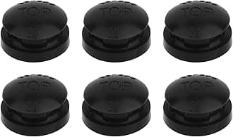 6pcs 09915 Pressure Cooker Overpressure Plugs, Durable Plastic Replacement Parts for Presto Pressure Cookers & Canners (Black)
