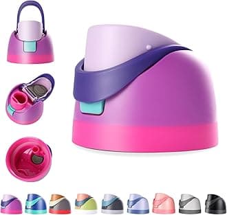 NTIERA Replacement Lid for Owala Freesip Water Bottle, Compatible with Owala Lid and Cap, Premium Accessories for 16oz 24oz 32oz 40oz Bottles,Leak-Proof,BPA-Free(Pink Purple)