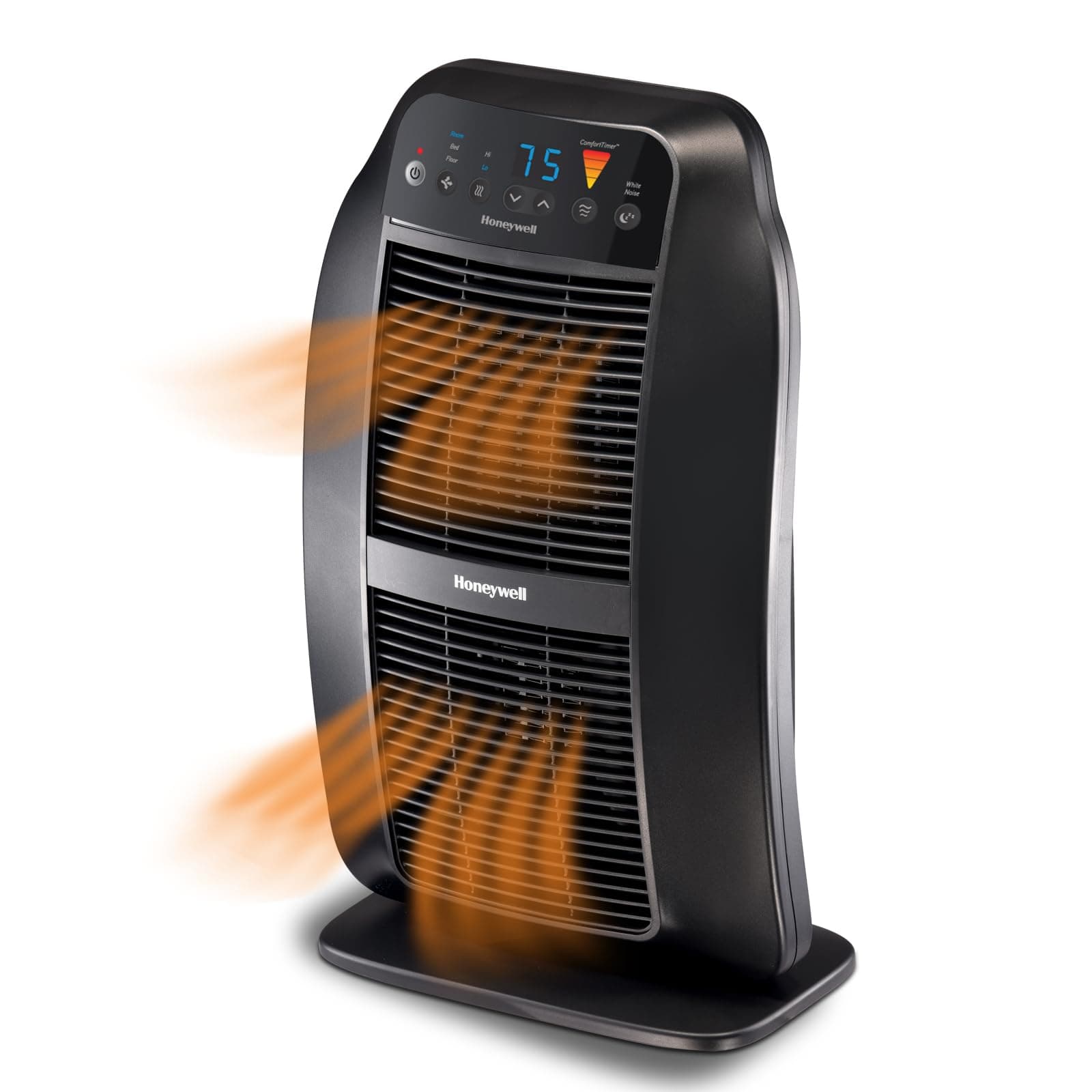 Genius HeatGenius Ceramic Heater with Multi-Directional Heating, Digital Controls with Programmable Thermostat, Black