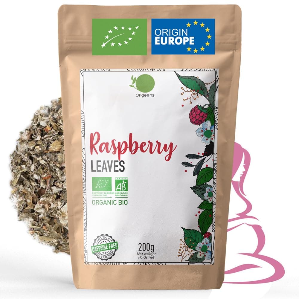 Organic Raspberry Leaf Tea 200g | Organic Red Raspberry Leaf Tea Pregnancy, Feeding, Menstruations | Origin Europe