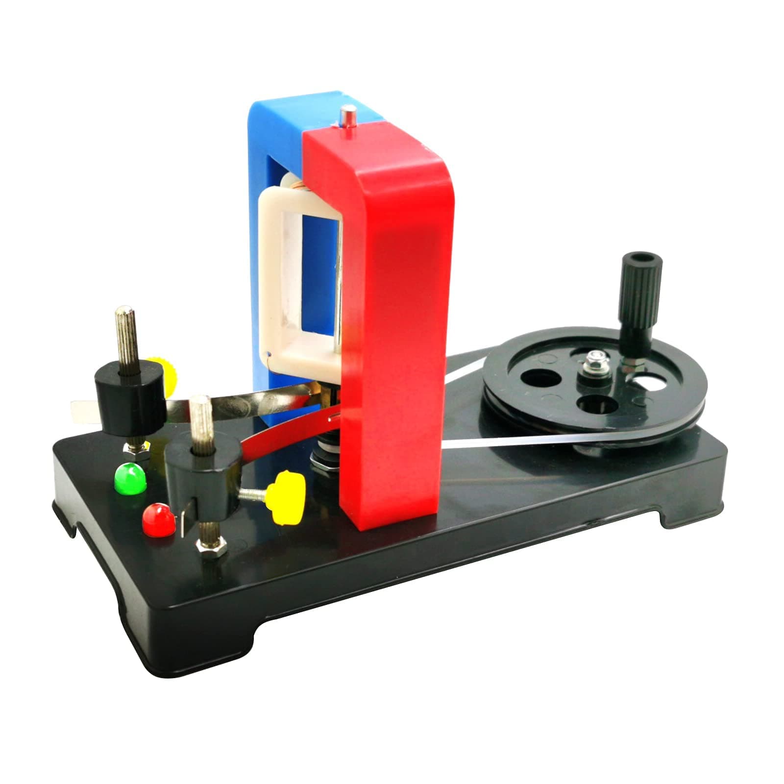 MAKINGTEC Simple Electric Motor, DC Motors Model, School DIY Dynamo, Labs Demonstration Motor Teaching Model, Hand Cranked Electricity DC Electric Generator for School Labs Physics Science Educational