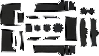 Fit for Honda Civic 2016-2021 (Sedan) Accessories, Upgraded Custom Non-Slip Cup Holder Inserts, Center Console Liners, Door Pocket Pads, Interior Anti-Dust Liner Mats (21-PCS, White Trim)