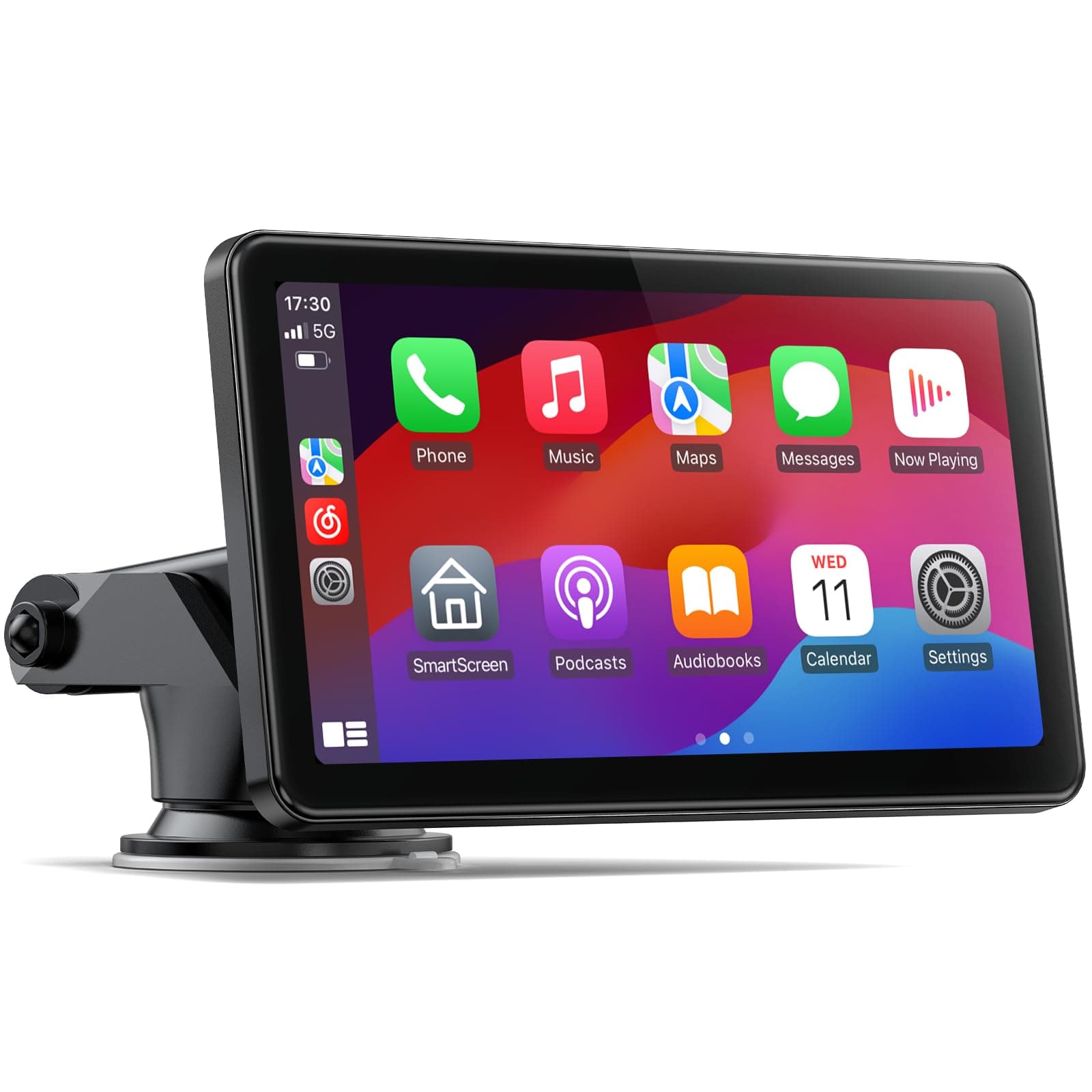 7-inch Wireless Carplay Screen for Car Compatable with Apple CarPlay and Android Auto,Portable Car Play Unit with Backup Camera,Navigation,Bluetooth,Mirror Link,Touch Screen for All Vehicles