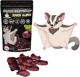 WiggleBoo Sugar Glider Treats || Crunchy & Delicious || Nutritious || Healthy & Tasty || All-Natural Snacks Packed with Flavor and Nutrients for Optimal Health and Wellness (Dried Beetroot)