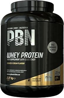 PBN - Premium Body Nutrition Whey Protein 2.27kg Cookies & Cream, New Improved Flavour