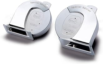 007728883 Chrome Trumpet Horn Set ( 12V,400/500 Hz,105 -118 dB @ 2m) for Passenger Car