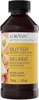 Butter Bakery Emulsion: True Butter Flavor, Ideal for Enhancing Rich Dairy Notes in Baked Goods, Gluten-Free, Keto-Friendly, Butter Flavoring Essential for Your Kitchen