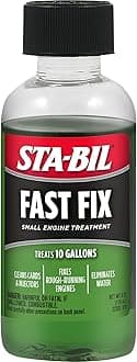 STA-BIL Fast Fix - Small Engine Treatment, Cleans Carburetors & Injectors, Fixes Rough Running Engines, Eliminates Water, Carb Cleaner & Fuel Injector Cleaner Treats Up to 10 Gallons, 4oz