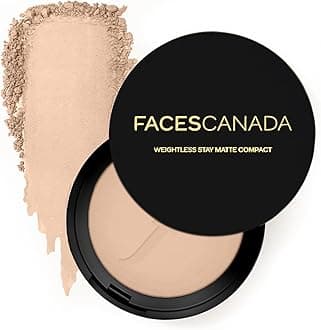 FACESCANADA Faces Canada Weightless Stay Matte Compact Vitamin E & Shea Butter, Spf-20 Ivory 01, 9 g