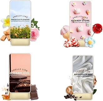 Blur India Solid Perfume | Smells Like Fresh Cut Flowers | Candy Store | Warm Hug | Breakfast in Bed Fragrance | Alcohol Free | Long Lasting | Safe For Skin | Pack of 4 | Each 10 g