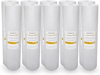 Max Water20 inch x 4.5 inch, 5 Micron Replacement Sediment Water Filter Cartridge for Whole House, Melt Blown Filtration Fiber for Heavy Duty (Pack of 10)