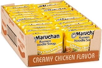 Maruchan Ramen Creamy Chicken, Instant Ramen Noodles, Ready to Eat Meals, 3 Oz, 24 Count