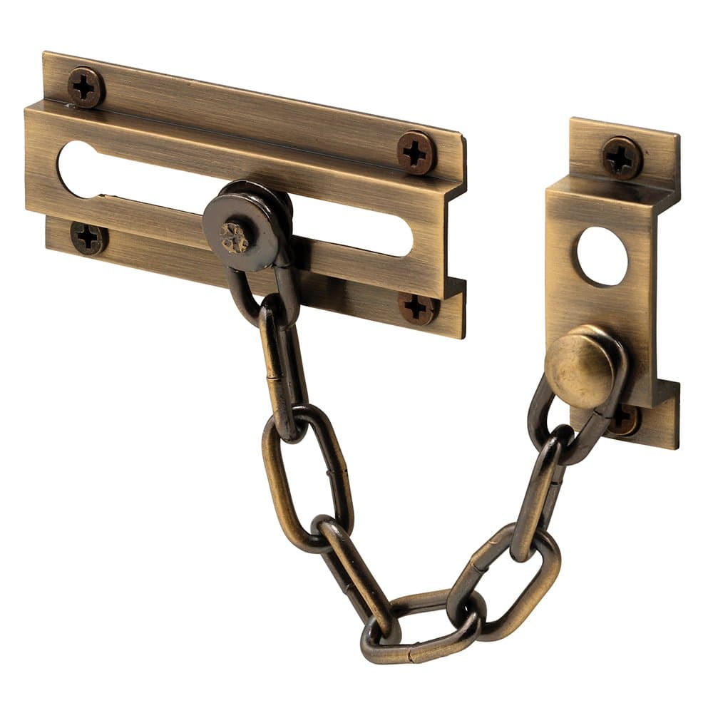 Prime-Line Products U 9913 Chain Door Guard Solid Brass Antique Finish by Prime-Line Products