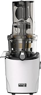 Kuvings Whole Slow Juicer REVO830SWP Cold Press Masticating Juicer Machine - Extra Wide 88mm & 48mm Food Chutes - Quiet Strong Motor Auto-Cut Fruits & Veggies - Smoothie Sorbet Attachment - White
