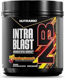 Intra Blast Bcaa Powder Amino Acid Supplement, Electrolyte & Hydration Blend, Intra, Pre Workout & Muscle Recovery, 20g Eaa Amino Acids Powder, 5g Glutamine- Strawberry Lemonade, 30 Serving
