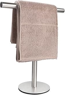 T-Shape Hand Towel Holder Stand, SUS304 Stainless Steel for Bathroom, Kitchen or Vanity Countertop