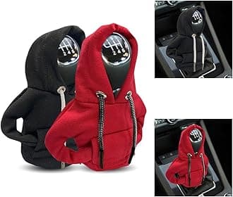JOYCOURT Car Gear Shift Hoodie, Fashionable Gear Shift Knob Cover, Mini Hoodie for Auto Shifter, Auto Interior Cute Gadgets, Universal Car Decoration Accessories