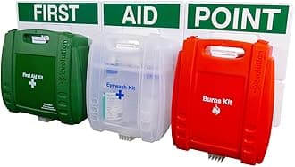 Safety First Aid Group Evolution First Aid, Eye Wash & Burns Point, Large, 43cm x 91cm