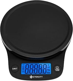 Etekcity EK9000 0.1g Food Kitchen Scale, Digital Ounces and Grams for Cooking, Baking, Meal Prep, Dieting, and Weight Loss, 11 Pounds, Black