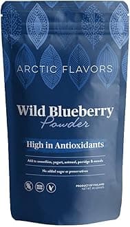Arctic Flavors Freeze Dried Wild Blueberry Powder 85g, High in Antioxidants, All-Natural, 100% Sustainably Sourced Whole Blueberries from the Arctic Forests of Finland