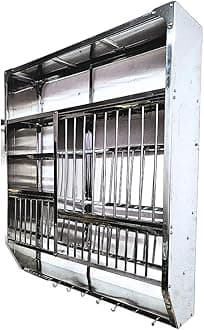 Quench Steel Kitchen Shelves Stand Wall Mounted Dish Rack (39×36) Inches, Stainless Steel