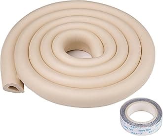U Shape Edge Protectors for Glass Coffee Table,Foam Baby Proofing Safety Bumper Guard Strip,Corner Protectors for Kids,Extra Thick,Suitable for Furniture Fireplace,6.5 Ft/2m (Beige)