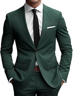 2 Piece Suit Men Slim Fit Suits for Mens One Button Men Suit Slim Fit Wedding Groomsmen Prom Homecoming Suits