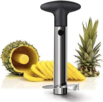 OXO Good Grips Stainless Steel Pineapple Corer & Slicer,Silver/Black