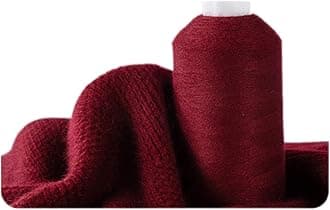 100% Cashmere Yarn, 100g Mongolian Luxuriously Soft Pure Cashmere Hand Knitting Cone Yarn for Knitting Crocheting (Deap Wine)