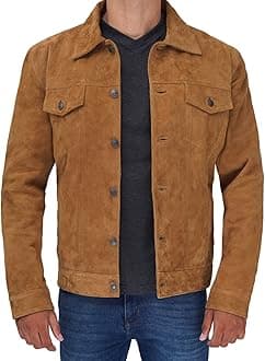 Decrum Men Leather Jacket - Casual Stylish Real Lambskin Leather Jackets for Mens