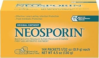 512376900 Antibiotic Ointment.031 oz. Capacity Packet (Pack of 144), Yellow