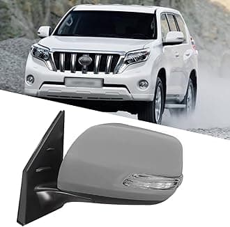 Driver Side Mirror Fit for 2012-2016 Toyota Land Cruiser Prado LC200 Side Mirror Replacement Side Mirrors Assembly Rear View Mirrors Accessories Turn Light,Electric Folding,Electric Adjustment,Heated