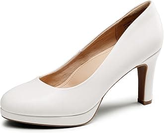 DREAM PAIRS Women's Pumps Close Toe Low Heels Platform Heels Comfortable Office Work Dress Shoes for Women
