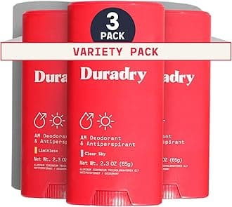 Clinical-Strength Antiperspirant Deodorant for Women and Men - Clean formula with Natural Ingredients, Odor, and Excessive Sweat protection for Armpits - Variety Set (Pack of 3)