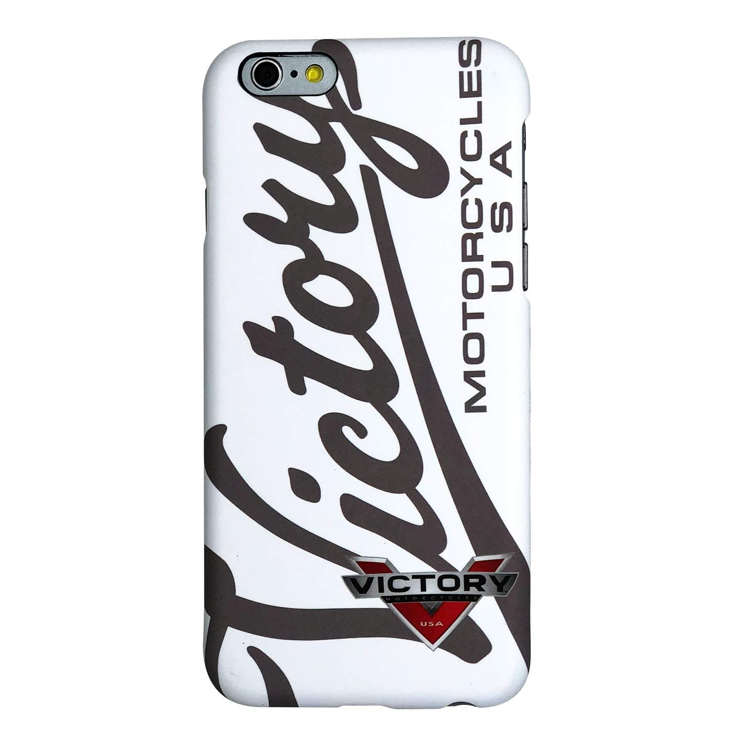 Victory Motorcycles Officially Licensed iPhone 6 Cell Phone Badge Script Case, White, 01818