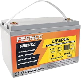 12V 100Ah LiFePO4 Battery 1280Wh lithium batteries 12v 100A BMS,Over 8000 Deep Cycle, Support in 4S/8P, for RV,Camper, Solar, Home Energy Storage, Trolling Motors, Boats, off-grid etc