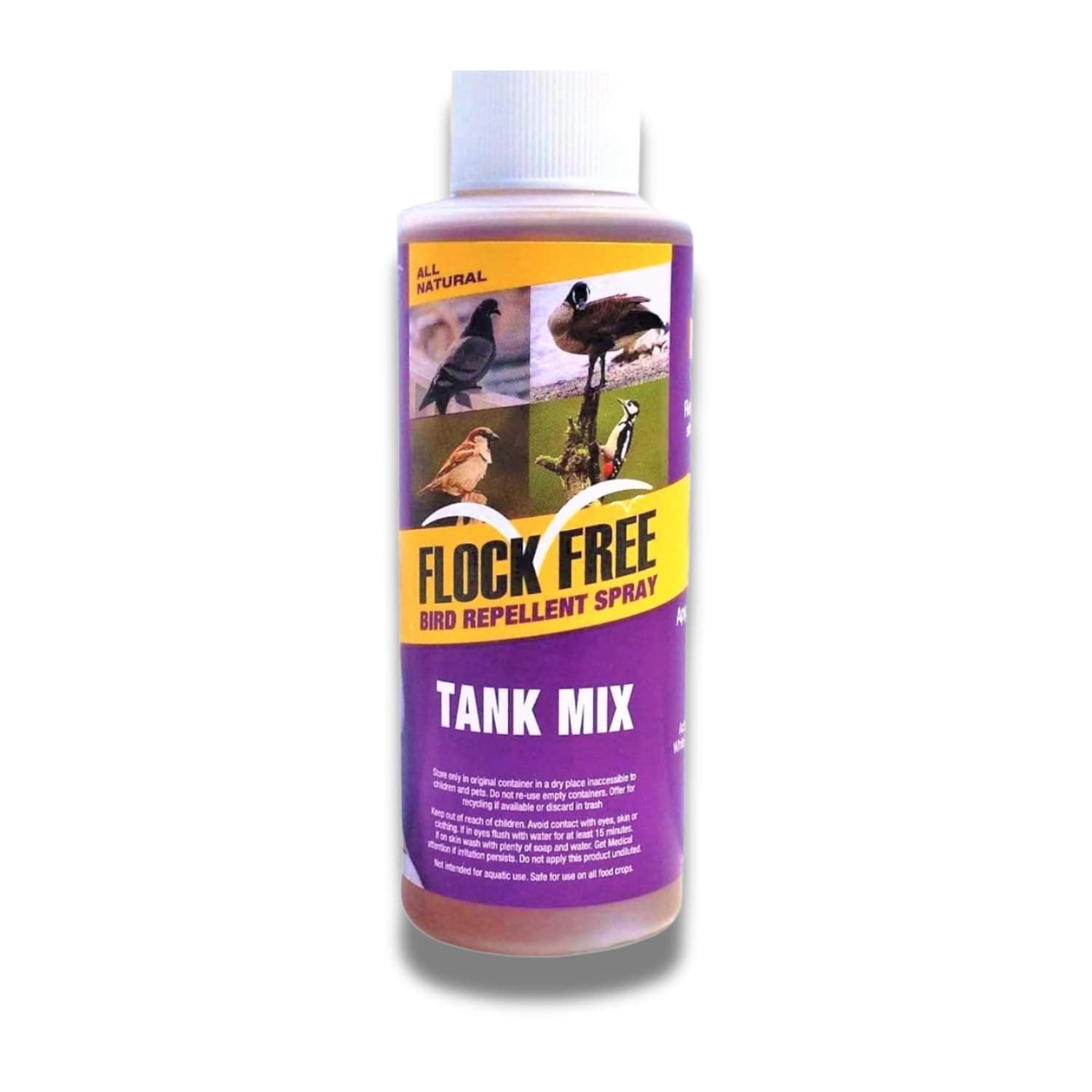 Bird Repellent Spray, Residential Bird Problem Solution by Flock Free Bird Control, 4 oz Concentrate