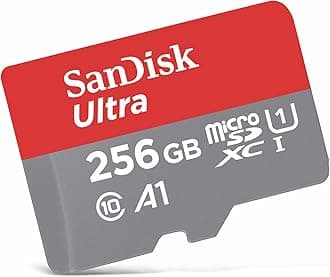 SanDisk Ultra 256 GB microSDXC Memory Card + SD Adapter with A1 App Performance Up to 100 MB/s, Class 10, U1