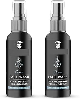 Ocean Glow Face Wash, SLS & Paraben Free, Ocean Essence, 120ml, Pack of 2